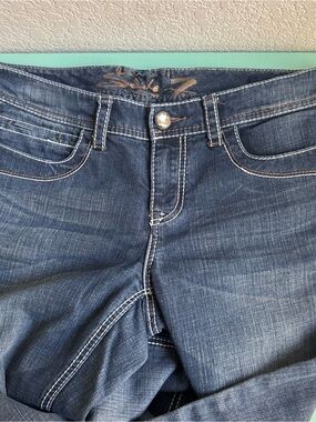 Seven7 Women's Dark Blue Boot Cut Jeans